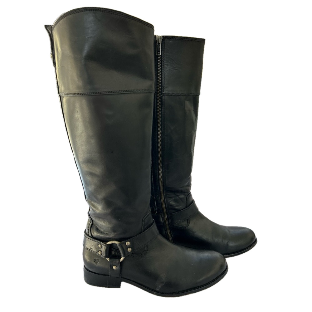 Frye Black Heeled Boots